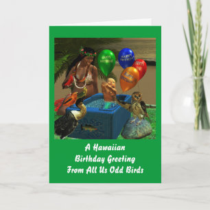 Hawaiian Birthday Kaart