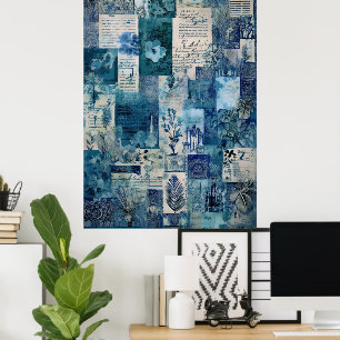 Hawaiian Botanical Scrapbook Poster