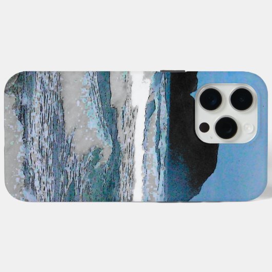 Hawaiian Coastal Island Ocean Tropical Paradise Case-Mate iPhone Case (Achterkant (horizontaal))