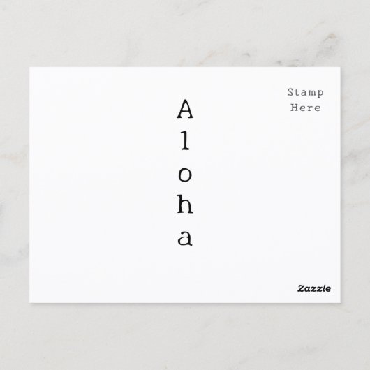 Hawaiian Coconut Monkey Bank Retro Kitsch Briefkaart (Achterkant)