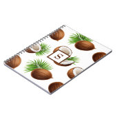 Hawaiian Coconuts Monogram Tropical Notitieboek (Linkerzijde)