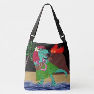 Hawaiian Dinosaur Ukulele Crossbody Tas