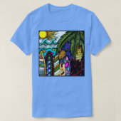 Hawaiian doodle t-shirt (Design voorkant)