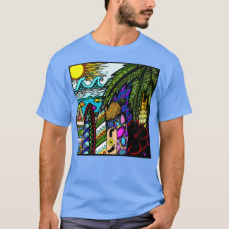 Hawaiian doodle t-shirt