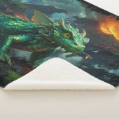 Hawaiian Dragon Warming Zelf op Lava Sherpa Deken (3/4)
