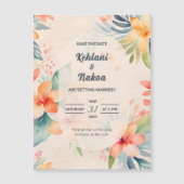 Hawaiian Enregistrer La Date Invitation Invitation (Devant)