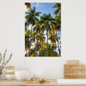 Hawaiian Exotic Beach Palm Trees Poster (Keuken)