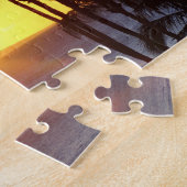 Hawaiian Exotic Beach Palm Trees Sunset Legpuzzel (Zijkant)