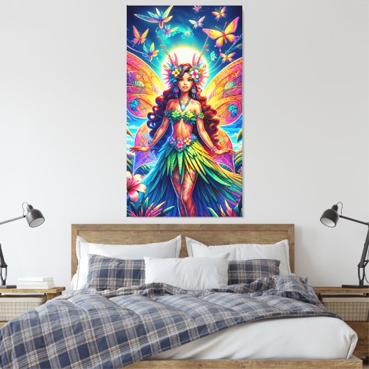 Hawaiian Fairy Canvas Afdruk (Insitu (Slaapkamer))
