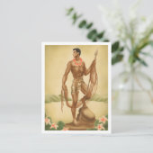 Hawaiian Fisherman Briefkaart (Staand voorkant)