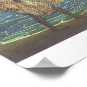 Hawaiian Fisherman, houtblokdruk Poster (Hoek)