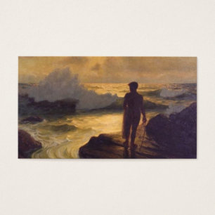 Hawaiian Fisherman, olieverf op doek schilderen Visitekaartje