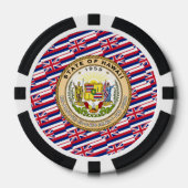Hawaiian Flag & Seal, Flag of Hawaii Poker Chips (Voorkant)