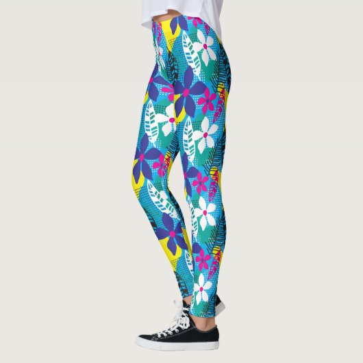 Hawaiian Floral Leggings (Links)
