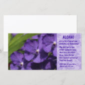 Hawaiian Floral Luau-uitnodigingen (Voorkant / Achterkant)