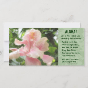 Hawaiian Floral Luau-uitnodigingen