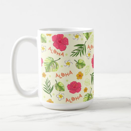 Hawaiian Floral Mug (Gauche)