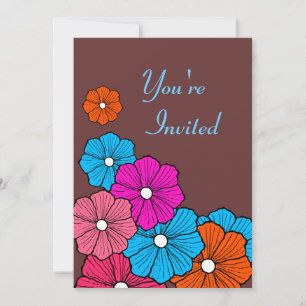 Hawaiian Flower Invitations Kaart