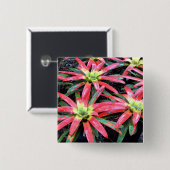 Hawaiian Flower Square Button (Voorkant /achterkant)