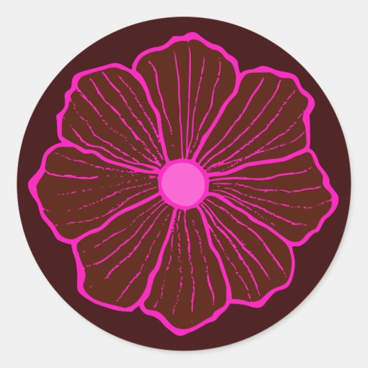 Hawaiian Flower Sticker (Voorkant)