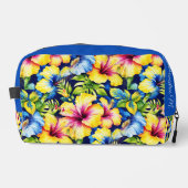 Hawaiian Flowered Pattern Custom Gepersonaliseerd Toilettasje (Voorkant)