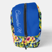 Hawaiian Flowered Pattern Custom Gepersonaliseerd Toilettasje (Rechts)