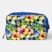 Hawaiian Flowered Pattern Custom Gepersonaliseerd Toilettasje (Achterkant)