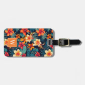 Hawaiian Flowers Bagagelabel (Voorkant horizontaal)