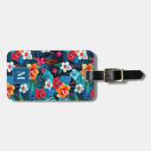 Hawaiian Flowers Bagagelabel (Voorkant horizontaal)