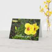 Hawaiian Flowers Kaart (Gele Bloem)