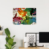 Hawaiian Flowers Poster (Thuiskantoor)
