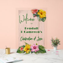 Hawaiian Flowers Wedding Welkom
