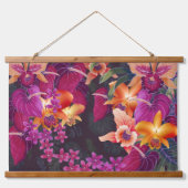 Hawaiian Frenzy Bloemen Hangend Wandkleed (Voorkant)