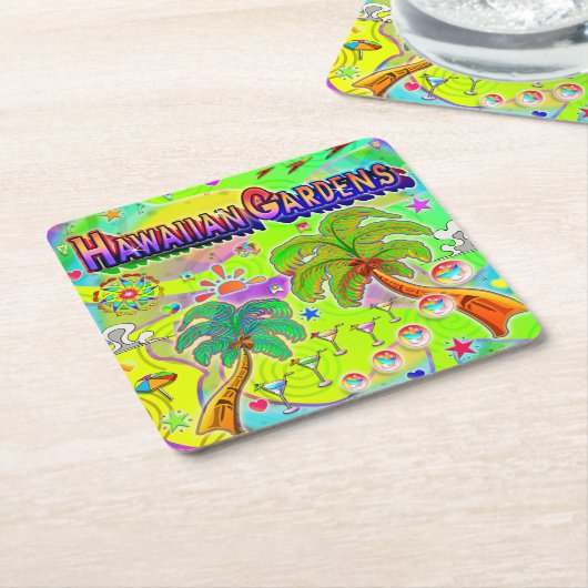 Hawaiian Gardens Mind Focus Onderzetter (Schuin)