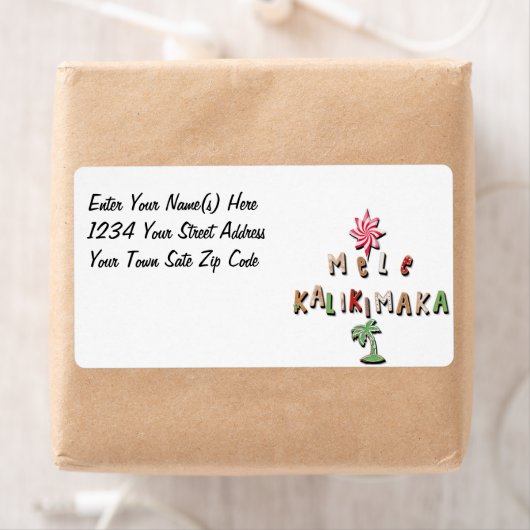 Hawaiian Gingerbrood Koekjes en Snoep 2.0 Etiket (Insitu)