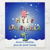 Hawaiian Gingerbrood Koekjes en Snoep 2.0 Wijn Etiket (Enkel label)