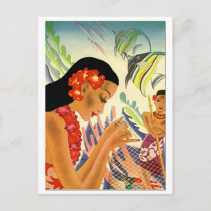 Hawaiian Girl Briefkaart