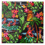 Hawaiian Girls Tegeltje (Voorkant)