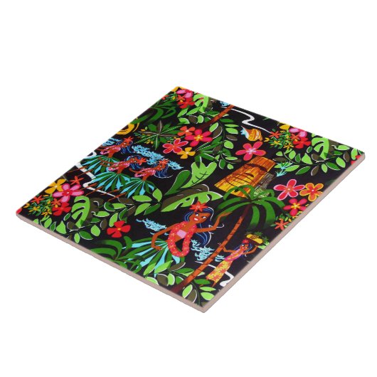 Hawaiian Girls Tegeltje (Zijkant)