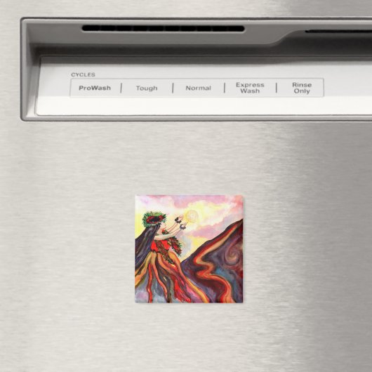 Hawaiian Goddess Pele Magnet Magneet (Insitu (Vaatwasser))