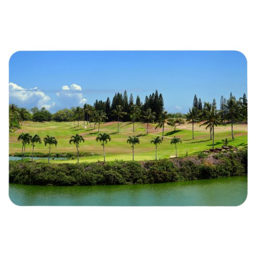 Hawaiian Golf Course Foto Magneet (Horizontaal)
