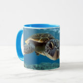 Hawaiian Green Zee Turtle Mok (Voorkant links)