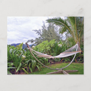 "Hawaiian Hammock, Wainiha Bay, Kauai, Hawaii Briefkaart