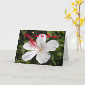 Hawaiian Happy Birthday Kaart (Gele Bloem)
