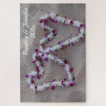 Hawaiian Hearts in de zand Puzzle