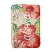  Hawaiian Hibiscus Briefkaart Badmat (Voorkant Verticaal)