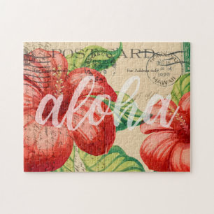  Hawaiian Hibiscus Briefkaart Legpuzzel