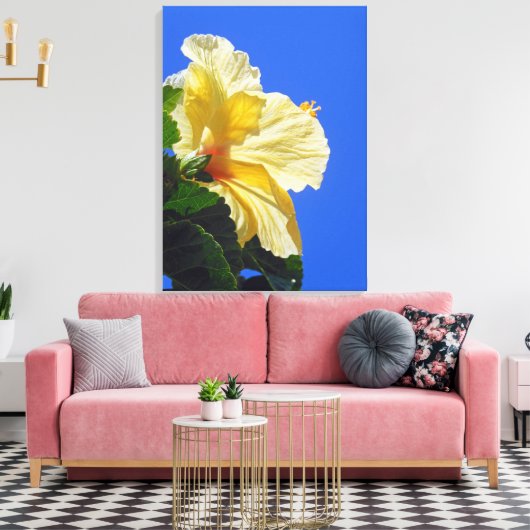 Hawaiian Hibiscus Canvas Afdruk (Insitu (Woonkamer))