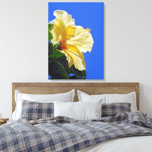 Hawaiian Hibiscus Canvas Afdruk (Insitu (Slaapkamer))