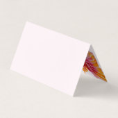 Hawaiian Hibiscus Carte de visite plié (Dos)